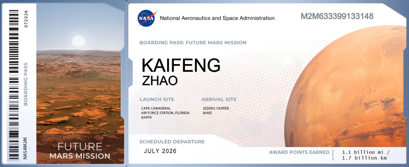 NASA:Send Your Name to Mars!