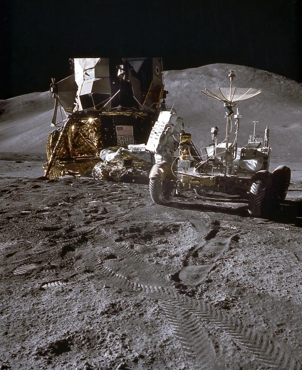 在月球上开车:阿波罗15号任务中的月球车_荒原之梦