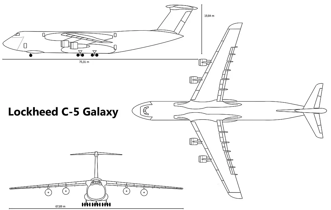 一架C-5M超级银河系运输机能装载几架CH-47支奴干直升机？_荒原之梦