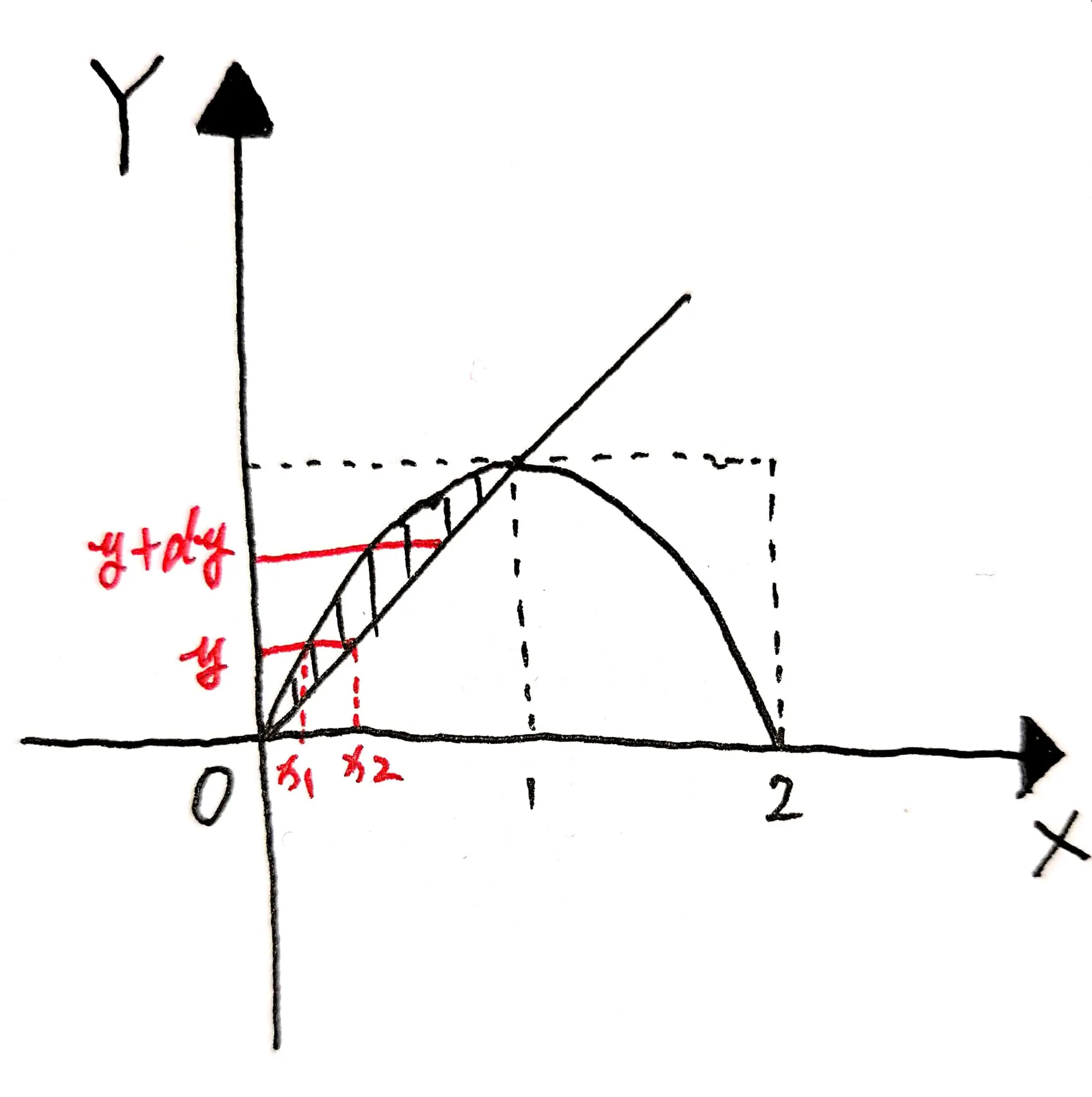 1993 年考研数二真题解析：一定要会用微分的方法计算旋转体的体积而不只是套公式 | 荒原之梦 | 图 01